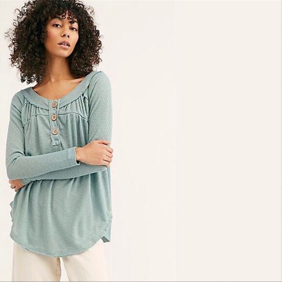 Free People We The Free Must Have Henley Top Size XS - Picture 1 of 9